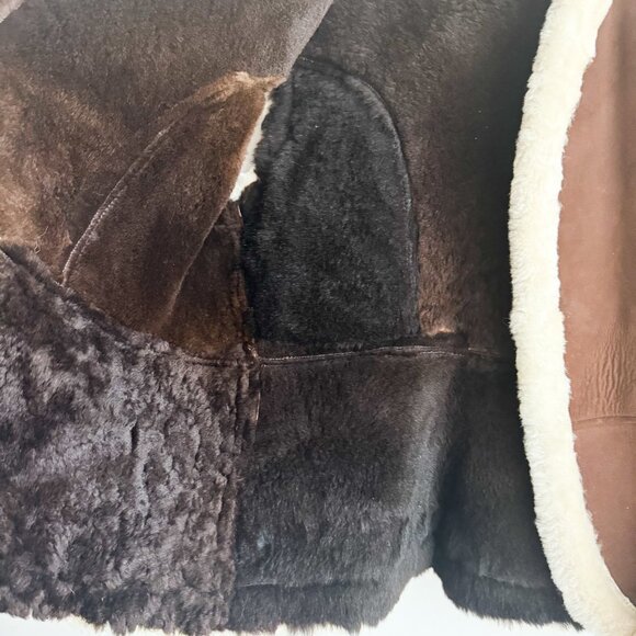 Vintage sheepskin Shearling Classic Vest M - Picture 2 of 7